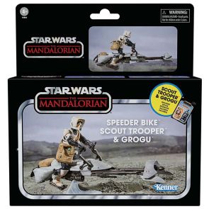 Speeder Bike & Scout Trooper (with Grogu)